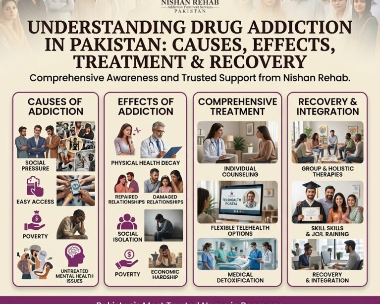 Drug Addiction in Pakistan: Causes, Effects, Treatment and Recovery
